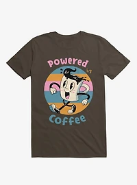 Powered By Coffee Brown T-Shirt
