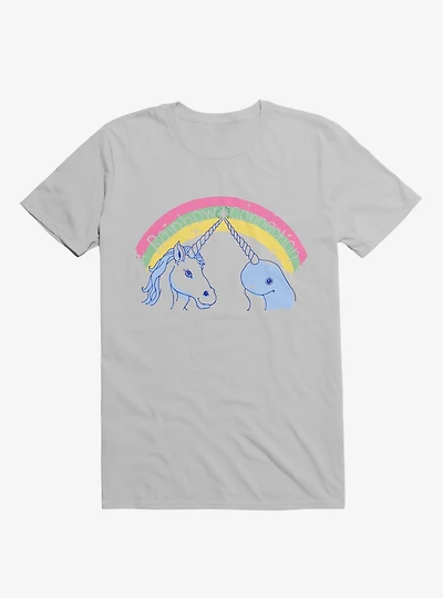 Rainbow Connection Unicorn And Narwhal Ice Grey T-Shirt