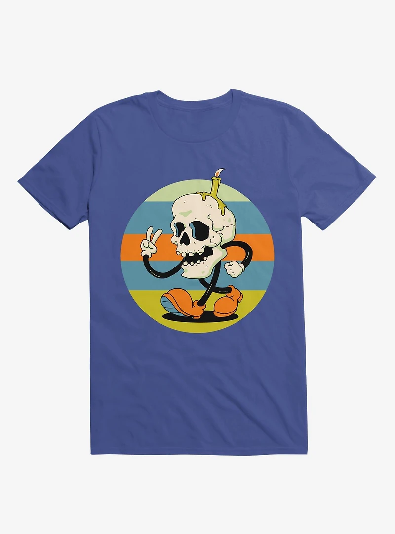 Skull Candle Boy Royal Blue T-Shirt