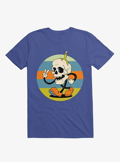 Skull Candle Boy Royal Blue T-Shirt