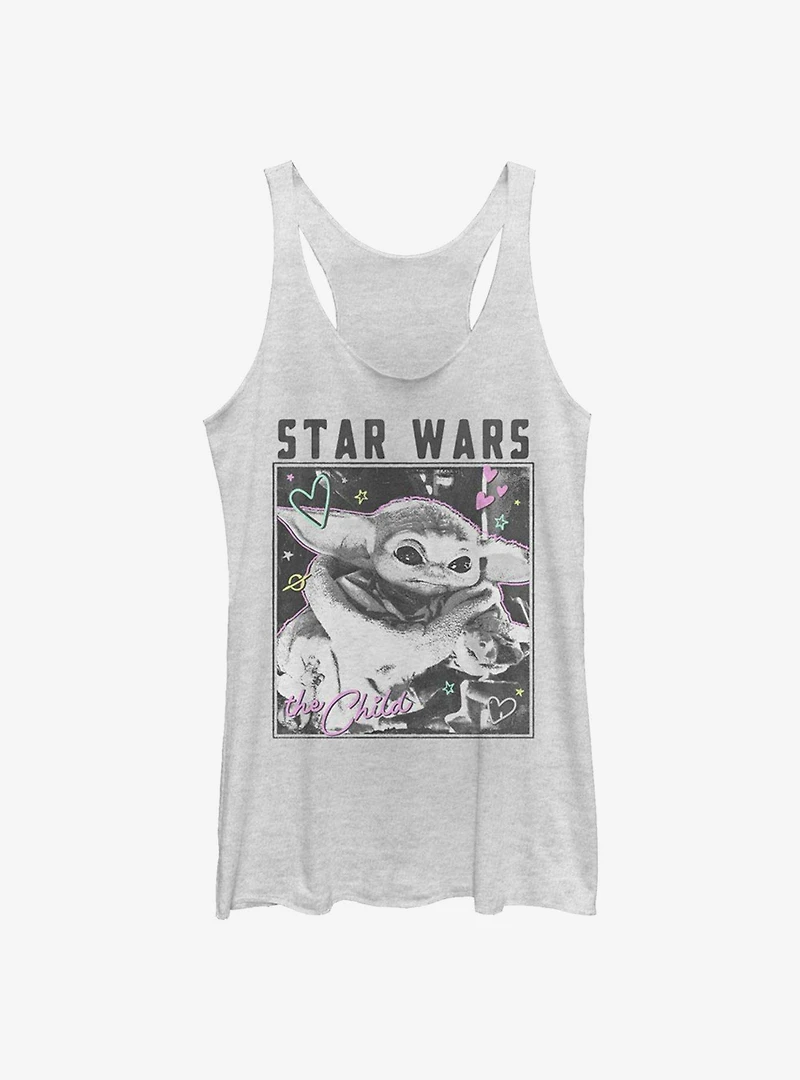 Star Wars The Mandalorian Child Doodle Photo Girls Tank