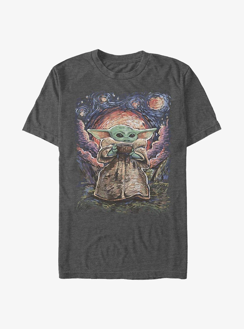 Star Wars The Mandalorian Sipping Stars T-Shirt