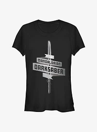 Star Wars The Mandalorian Darksaber Girls T-Shirt