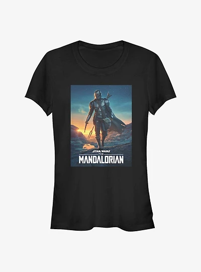 Star Wars The Mandalorian Poster Girls T-Shirt