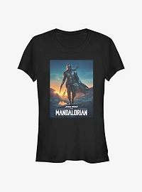 Star Wars The Mandalorian Poster Girls T-Shirt