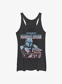 Star Wars The Mandalorian Mando Lone Wolf Girls Tank