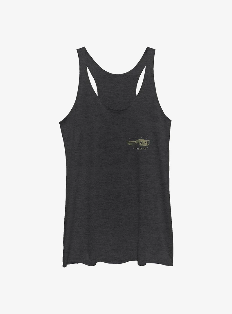 Star Wars The Mandalorian Child Card Badge Girls Tank