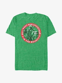 Star Wars The Mandalorian Christmas Bounty Child T-Shirt