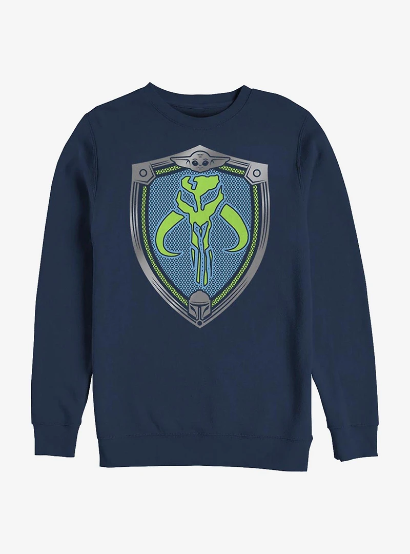 Star Wars The Mandalorian Mando Shield Crew Sweatshirt