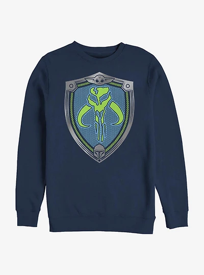 Star Wars The Mandalorian Mando Shield Crew Sweatshirt