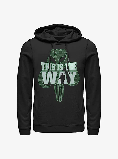 Star Wars The Mandalorian This Is Way Pattern Hoodie