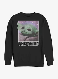 Star Wars The Mandalorian Child Cosmic Frame Crew Sweatshirt