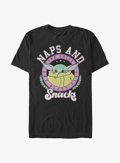Star Wars The Mandalorian Child Naps And Snacks T-Shirt