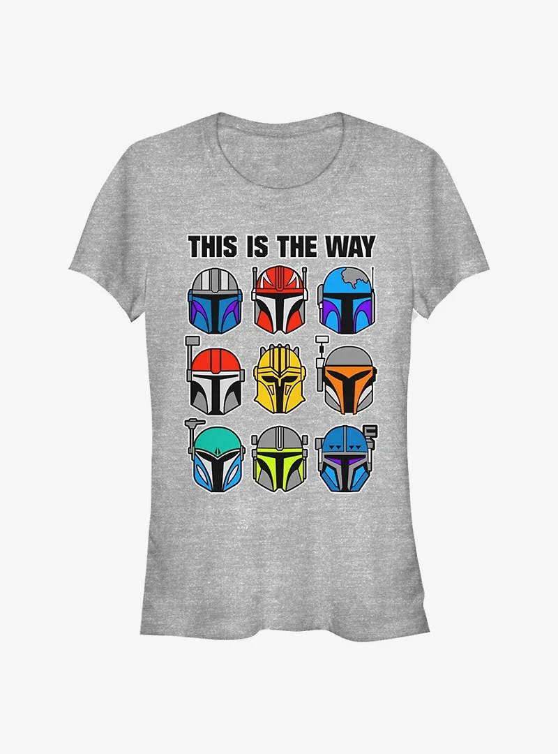 Star Wars The Mandalorian Bountiful Helmets Girls T-Shirt