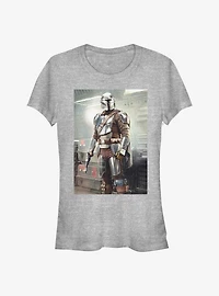 Star Wars The Mandalorian Mando Stance Poster Girls T-Shirt
