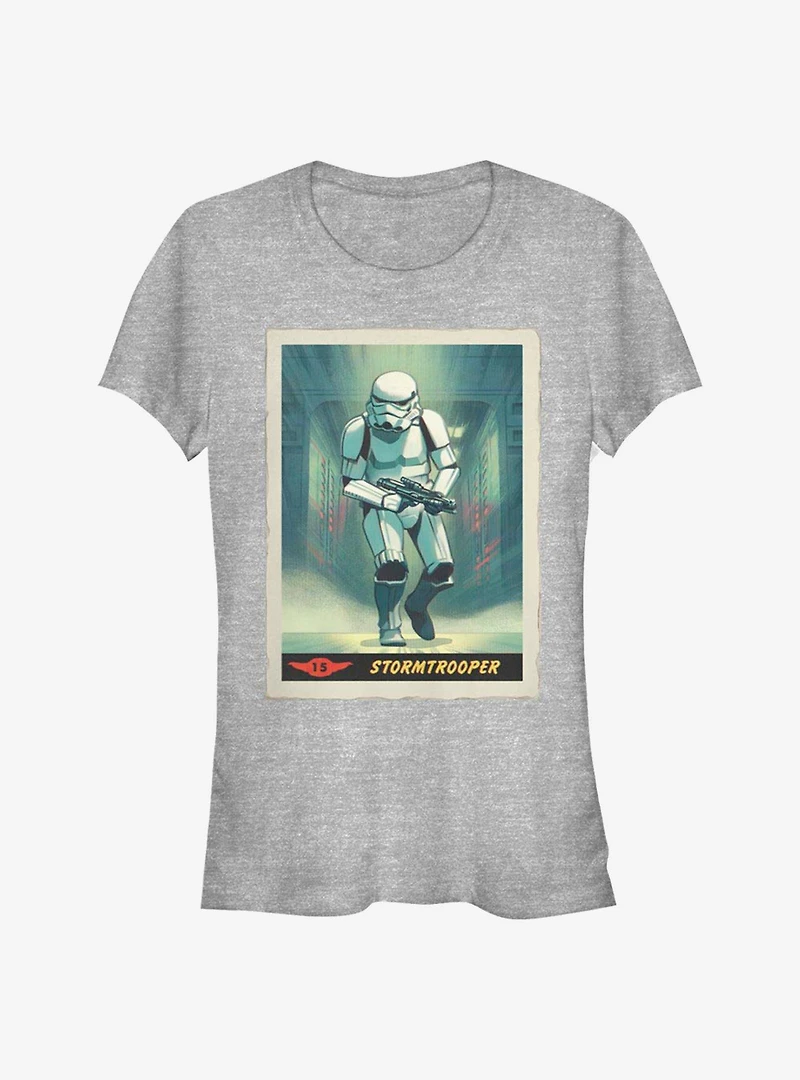 Star Wars The Mandalorian Stormtrooper Running Poster Girls T-Shirt