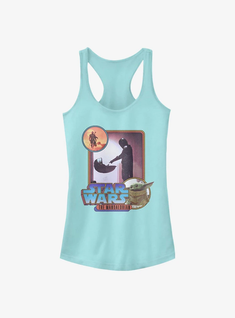 Star Wars The Mandalorian Retro Mando Scenes Girls Tank