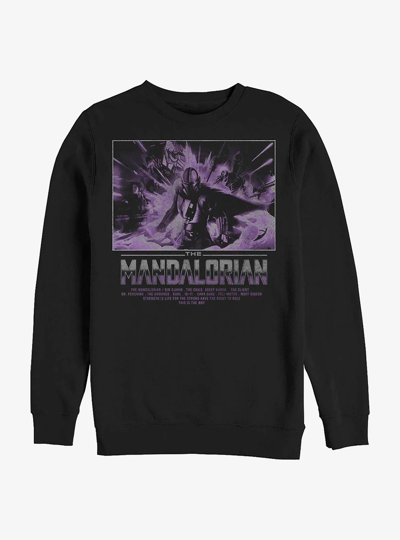 Star Wars The Mandalorian Into Light Crew Sweatshirt