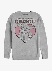 Star Wars The Mandalorian My Heart Belongs To Child Crew Sweatshirt