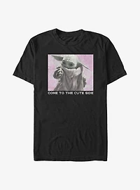 Star Wars The Mandalorian Cute Side Child Photo T-Shirt