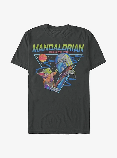 Star Wars The Mandalorian Mando And The Child Triangle T-Shirt