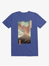 Irradiated Kaiju Ukiyo-E Royal Blue T-Shirt