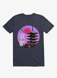 Kyoto Wave Navy Blue T-Shirt
