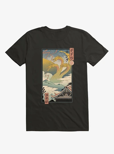 Monster Zero Ukiyo-E Black T-Shirt