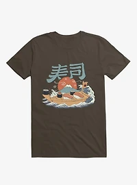 Sushi Pop Boat Brown T-Shirt