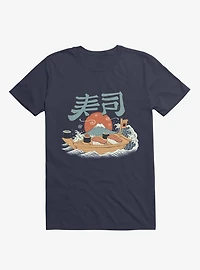 Sushi Pop Boat Navy Blue T-Shirt
