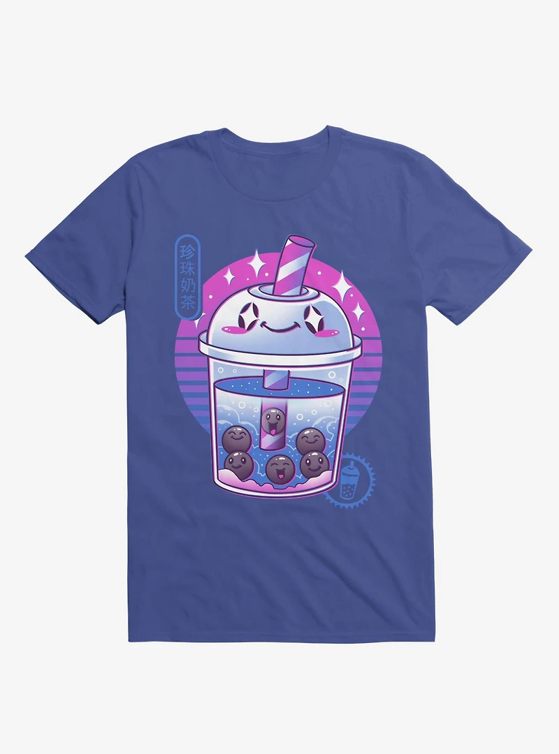 Boba Wave Tea Royal Blue T-Shirt
