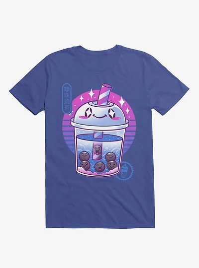 Boba Wave Tea Royal Blue T-Shirt