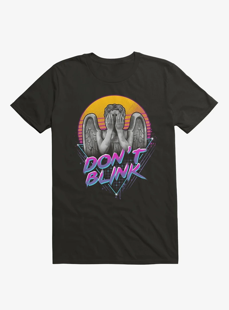 Don't Blink Angel Statue Black T-Shirt