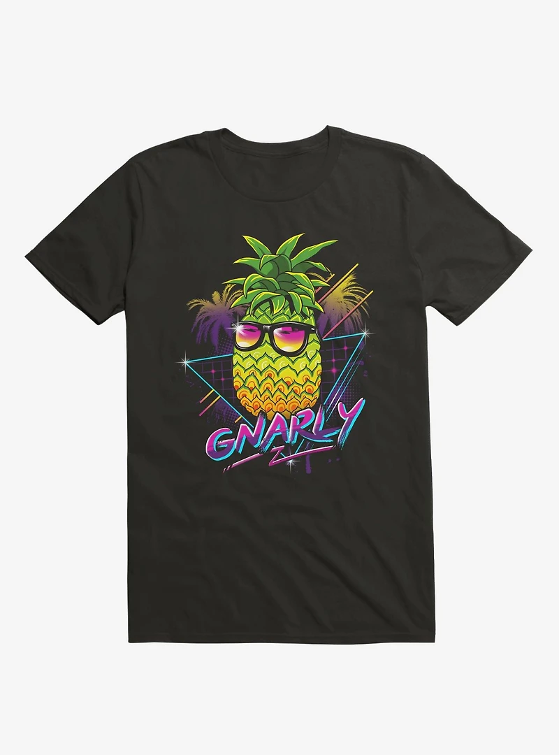 Gnarly Rad Pineapple Black T-Shirt