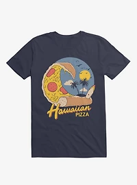 Hawaiian Pizza Navy Blue T-Shirt