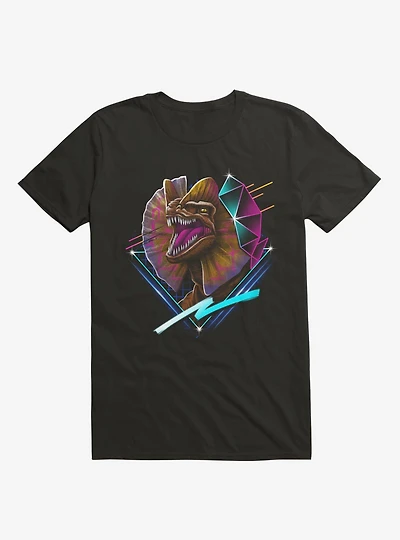 Rad Dilophosaurus Black T-Shirt