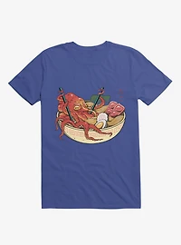 Tako Octopus Ramen Royal Blue T-Shirt