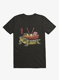 Turtle Kame Ramen Black T-Shirt