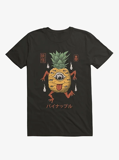 Yokai Pineapple Black T-Shirt