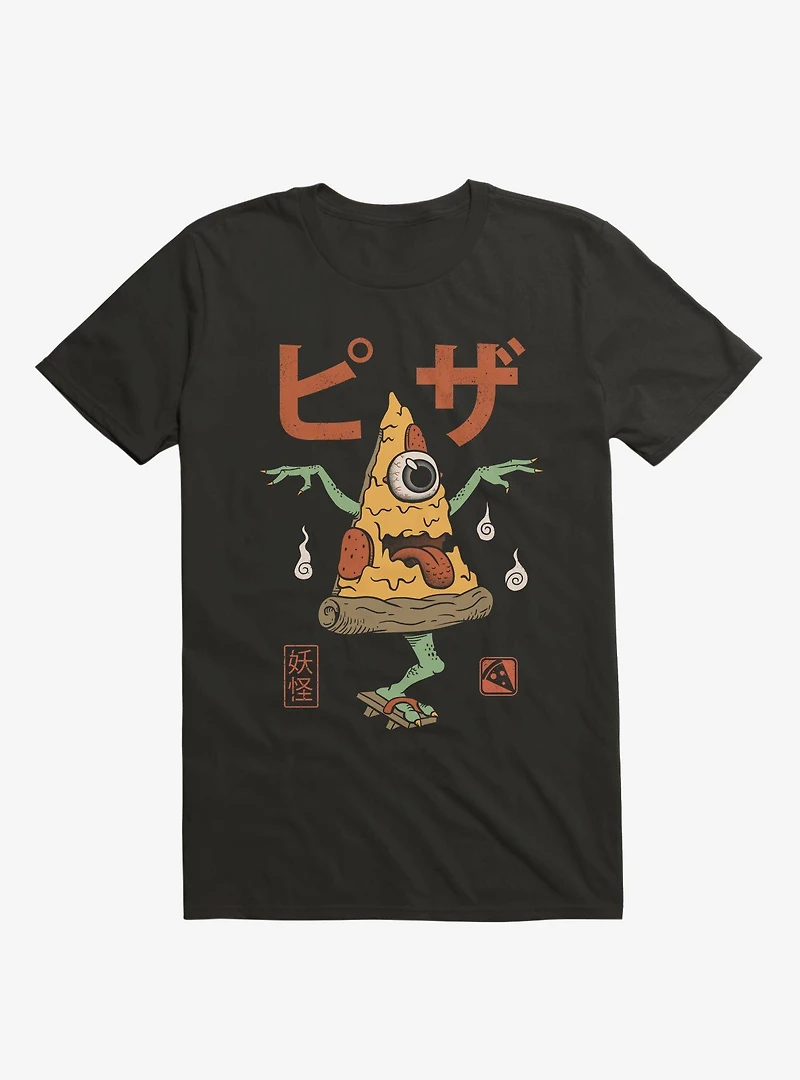 Yokai Pizza Black T-Shirt