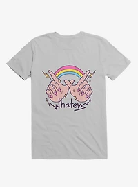 Rainbow Whatevs! Ice Grey T-Shirt