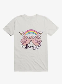 Rainbow Whatevs! White T-Shirt