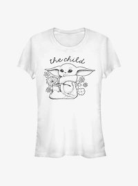 Star Wars The Mandalorian Flower Child Girls T-Shirt