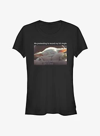 Star Wars The Mandalorian Child Hit Record Girls T-Shirt