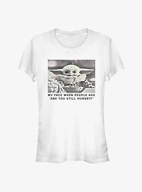 Star Wars The Mandalorian Child Still Hungry Girls T-Shirt