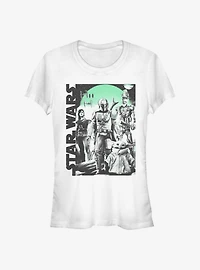 Star Wars The Mandalorian Group Poster Girls T-Shirt