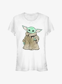 Star Wars The Mandalorian Sketch Child Girls T-Shirt