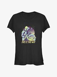 Star Wars The Mandalorian Vapor Mando Child Girls T-Shirt
