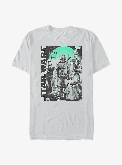 Star Wars The Mandalorian Group Poster T-Shirt
