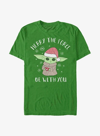 Star Wars The Mandalorian Child Christmas T-Shirt